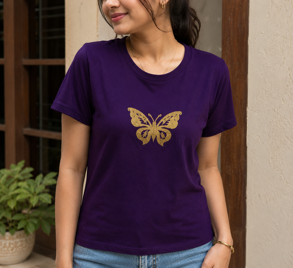 Butterfly Shape Gota Sticker 1076 4 Inch