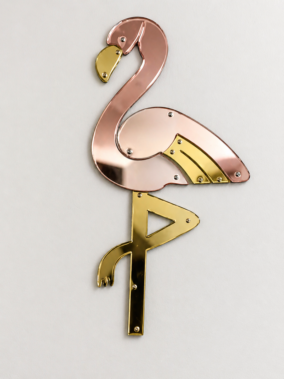 Flamingo Shape Acrylic Mirror (25 Pcs)
