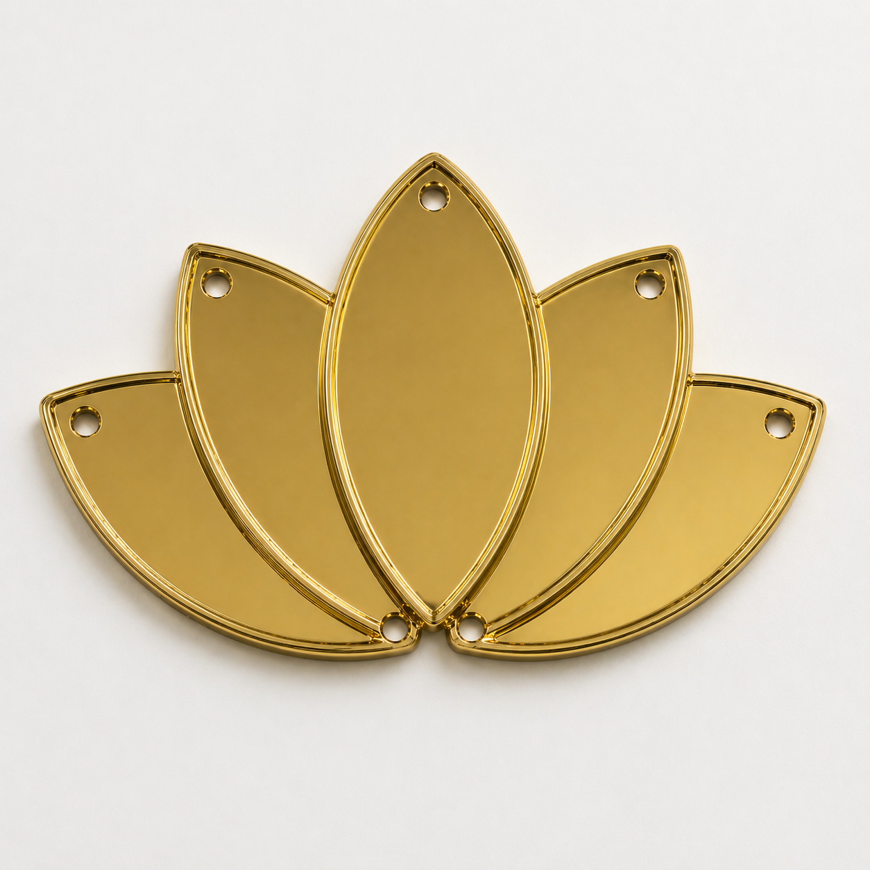 Lotus Shape Acrylic Mirror (15 Pcs)