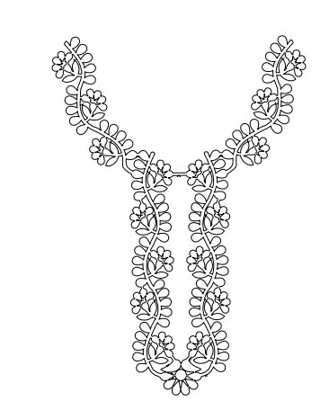 Gota Patti Gala Design