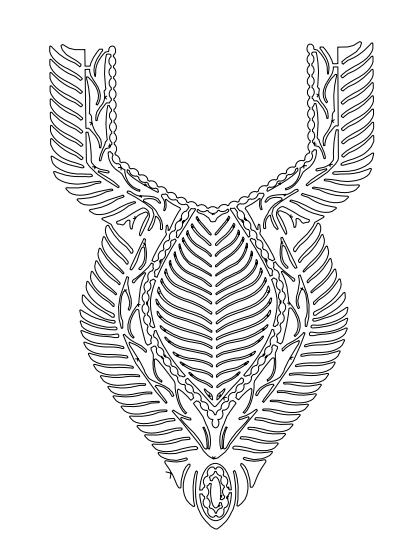 Gota Patti Gala Design