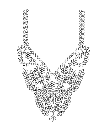 Gota Patti Gala Design