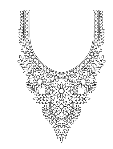 Gota Patti Gala Design