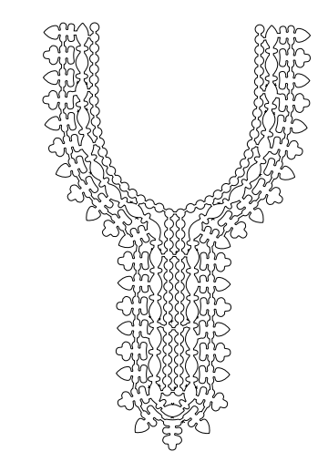Gota Patti Gala Design