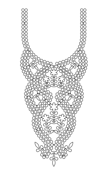 Gota Patti Gala Design