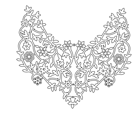 Gota Patti Gala Design