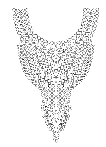Gota Patti Gala Design