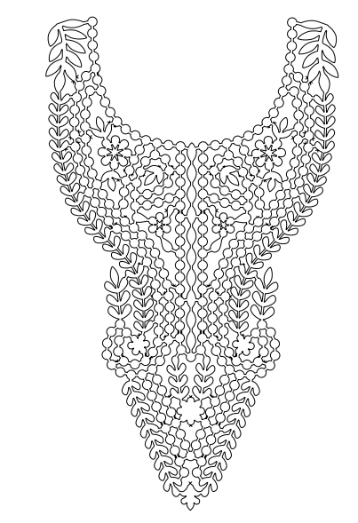 Gota Patti Gala Design