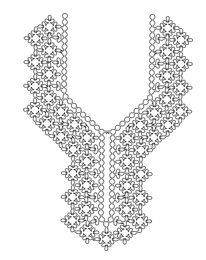 Gota Patti Gala Design