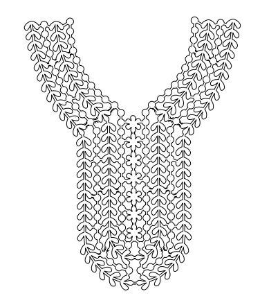 Gota Patti Gala Design
