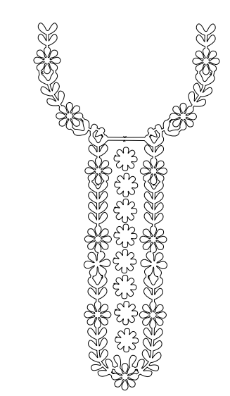 Gota Patti Gala Design