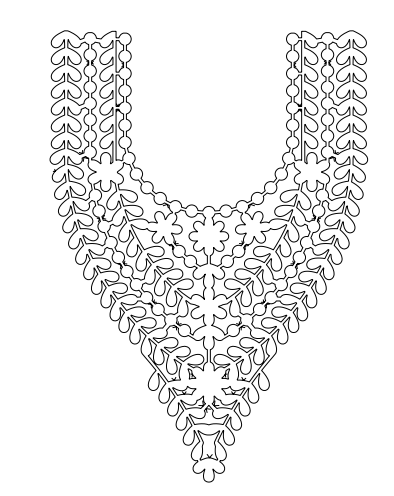 Gota Patti Gala Design