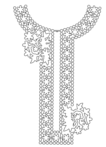 Gota Patti Gala Design