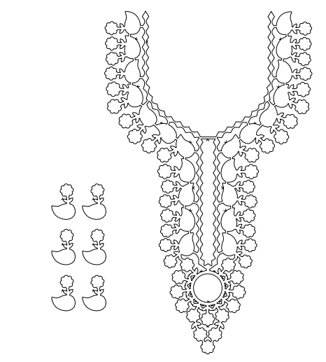 Gota Patti Gala Design