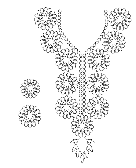 Gota Patti Gala Design