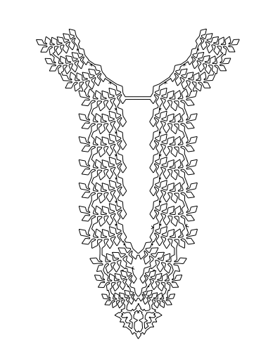 Gota Patti Gala Design