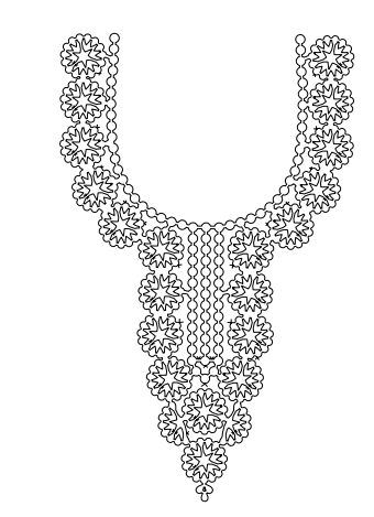 Gota Patti Gala Design