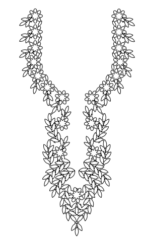 Gota Patti Gala Design