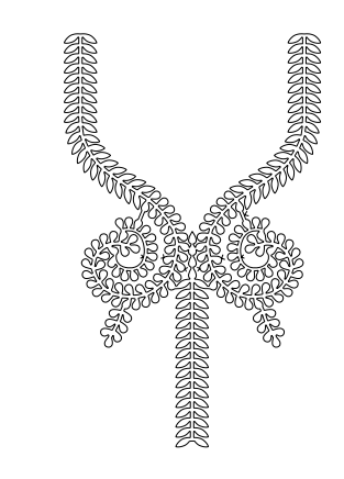 Gota Patti Gala Design