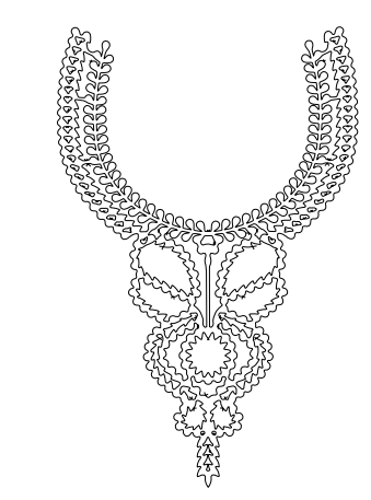 Gota Patti Gala Design