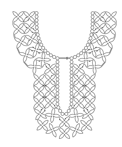 Gota Patti Gala Design