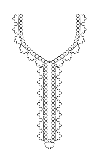 Gota Patti Gala Design