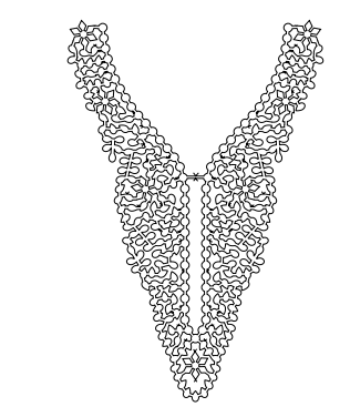 Gota Patti Gala Design