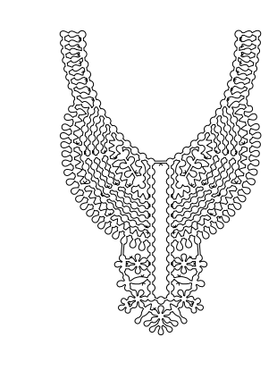 Gota Patti Gala Design