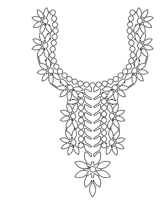 Gota Patti Gala Design