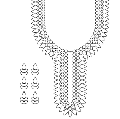 Gota Patti Gala Design