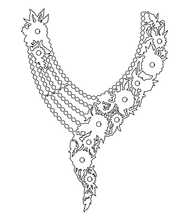 Gota Patti Gala Design