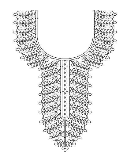 Gota Patti Gala Design