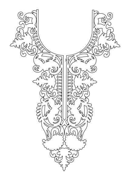 Gota Patti Gala Design