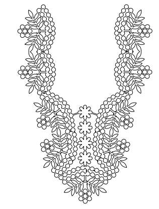 Gota Patti Gala Design