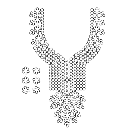 Gota Patti Gala Design