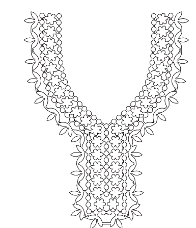 Gota Patti Gala Design