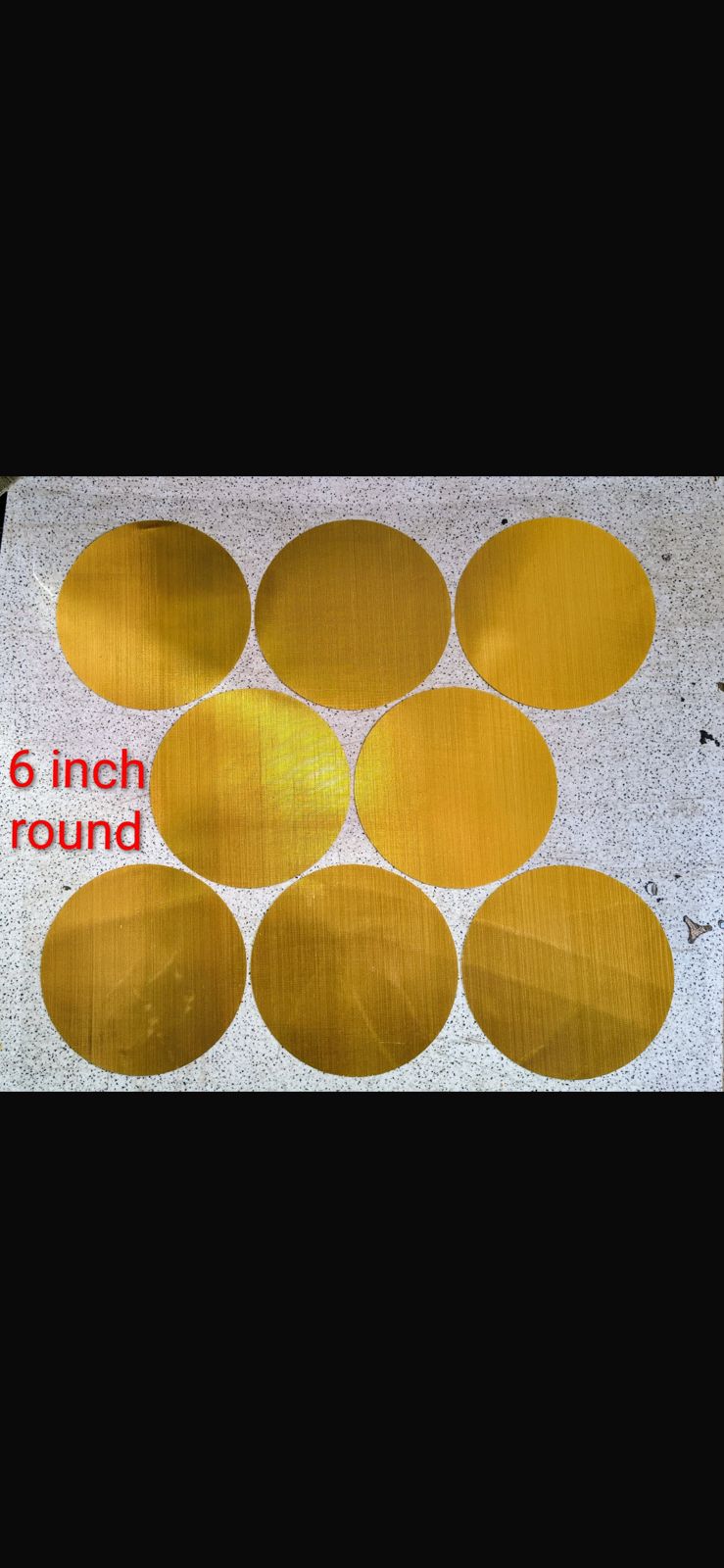 6 Inch Round Gota Sticker