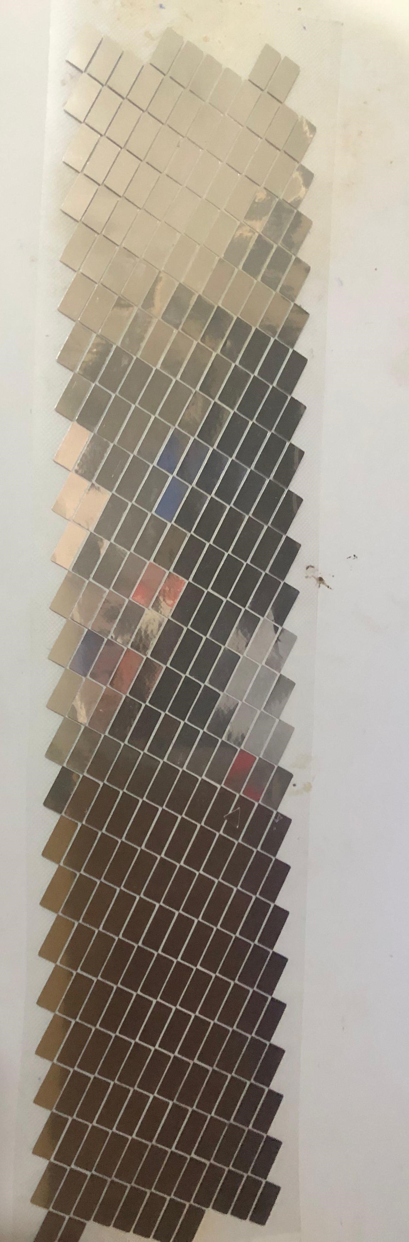 Plastic Mirror Sticker Sheet LS Shape