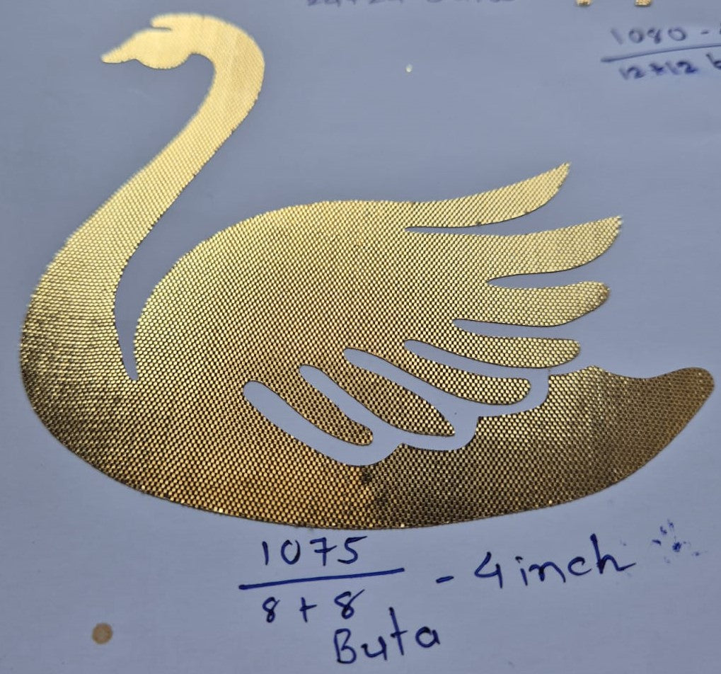 Swan Shape Gota Sticker 1075 4 Inch