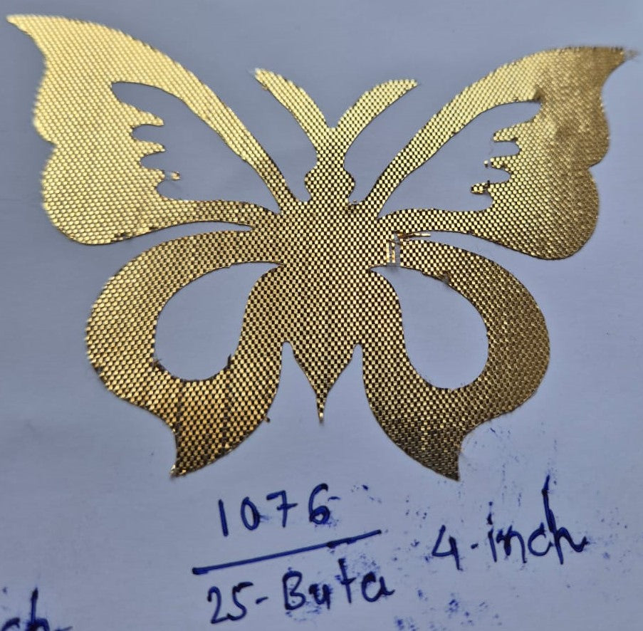 Butterfly Shape Gota Sticker 1076 4 Inch