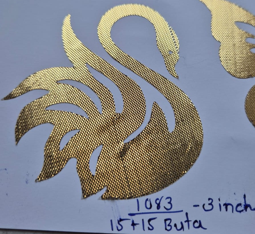 Flying Swan Shape Gota Sticker 1083 3 Inch