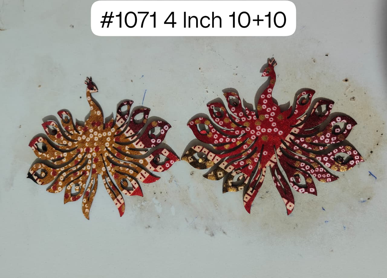 1071 Peacock pair 4 Inch (10 Right + 10 Left)