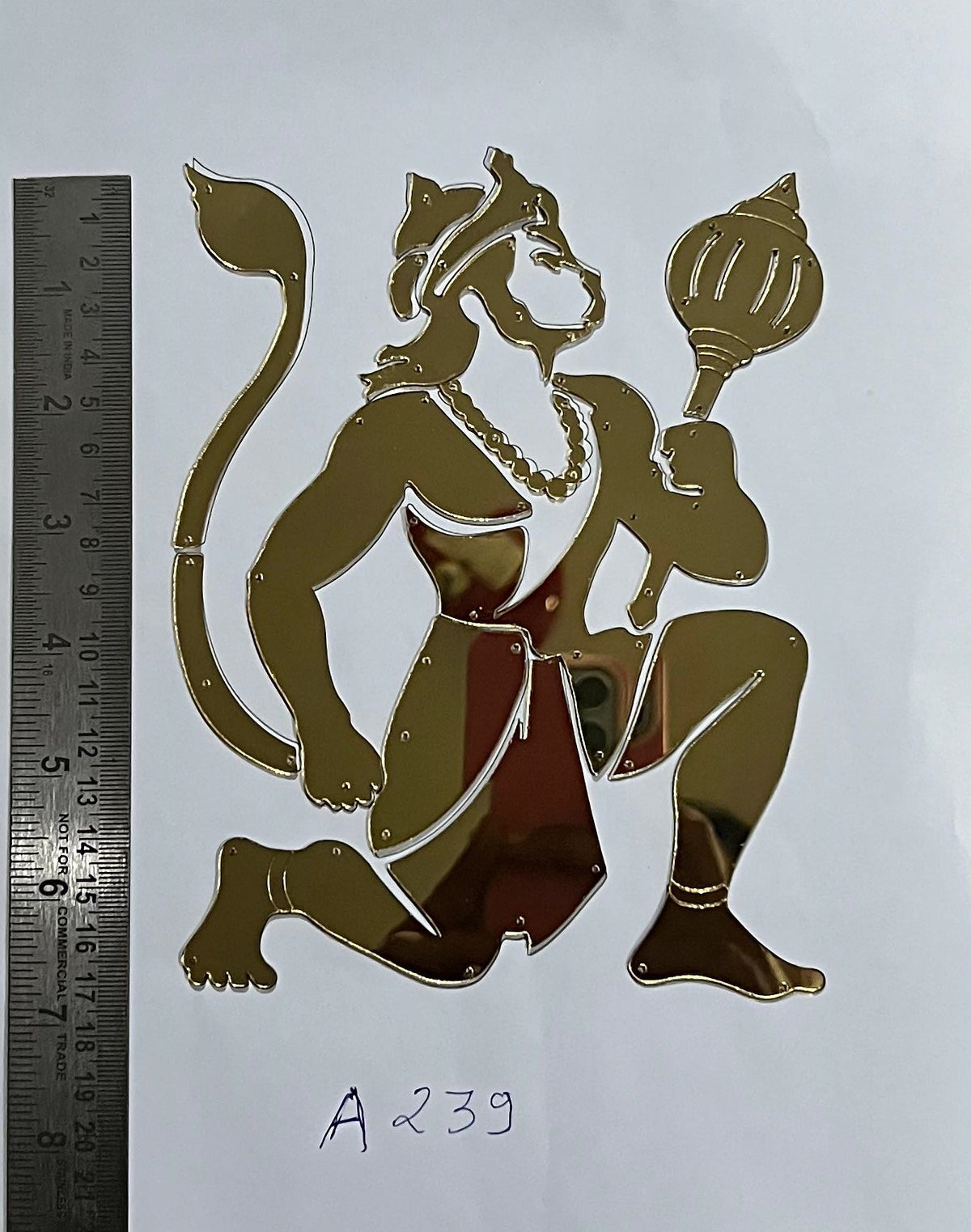 A-239 Hanuman ji shape Acrylic mirror