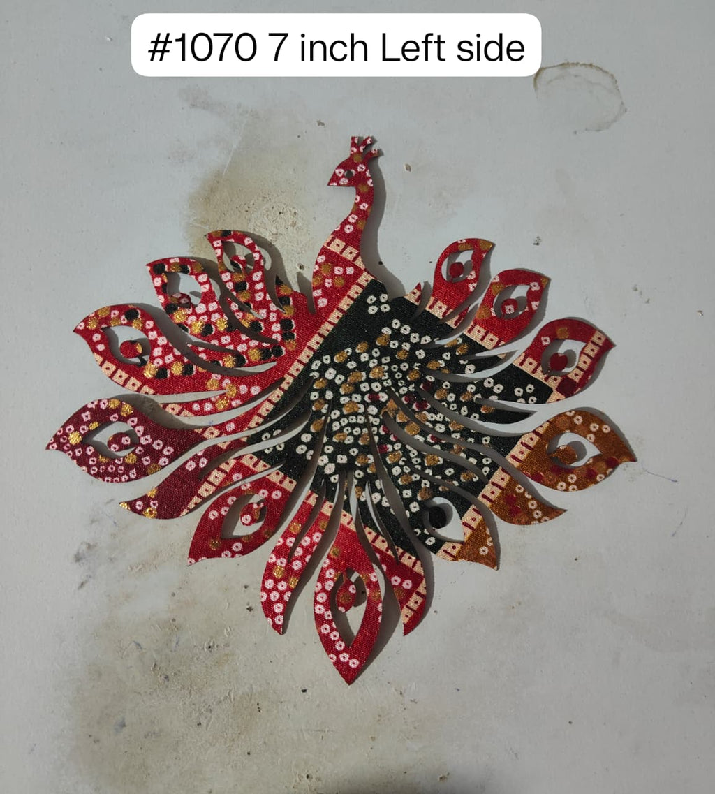 1070 Peacock pair 7 Inch (4 Right + 4 Left)