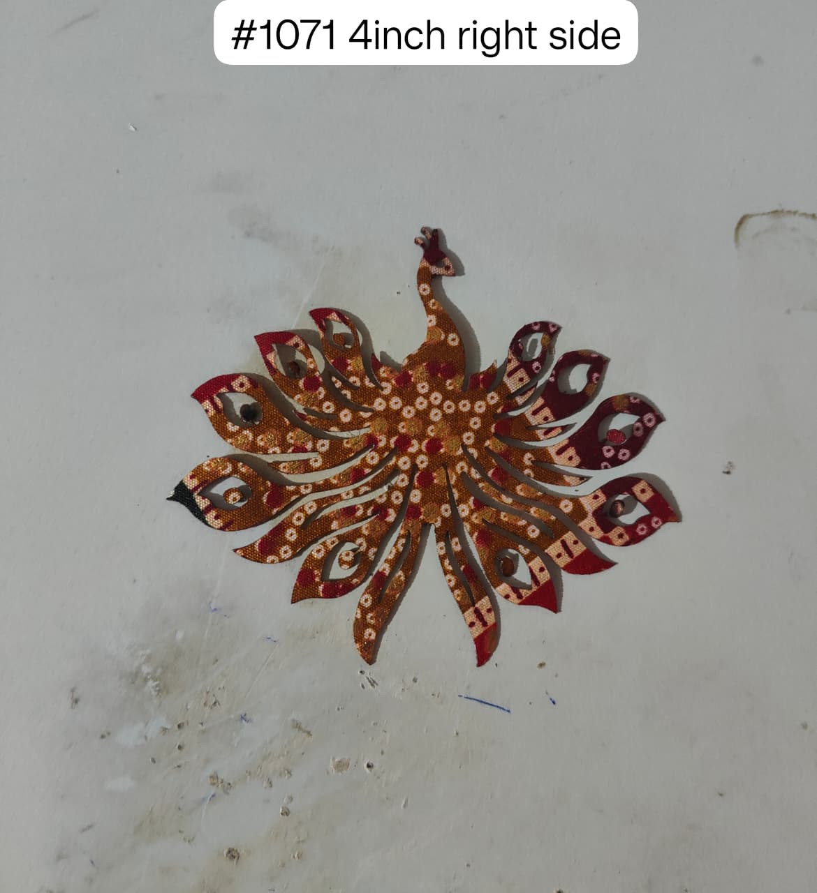 1071 Peacock pair 4 Inch (10 Right + 10 Left)