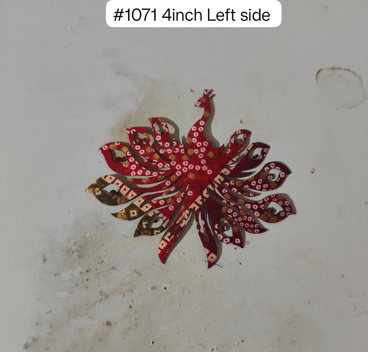 1071 Peacock pair 4 Inch (10 Right + 10 Left)